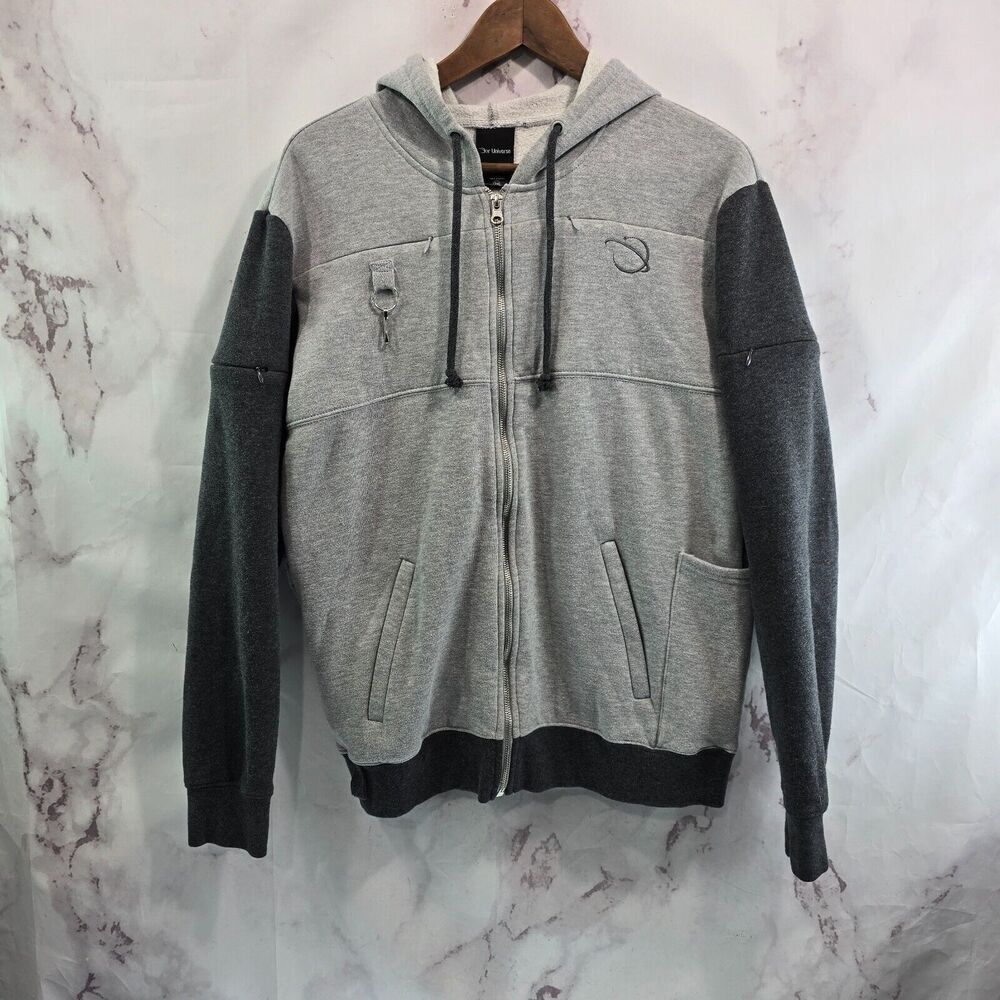 Our Universe Hoodie Mens Small Gray Ultimate Convention Zip Sweatshirt Jacket